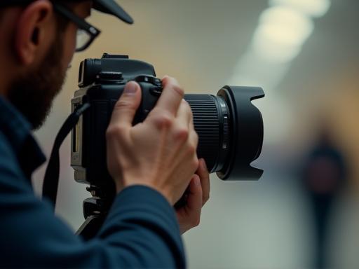 Photographer taking a picture